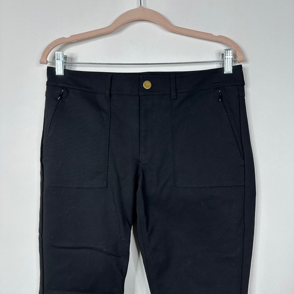 2/$30 WHBM The Skinny Ankle Pants Zip Pockets Button Ankle Mid Rise Black #8155 - Picture 4 of 13